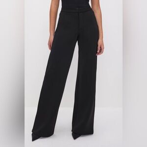 Good American Scuba Wide Leg Trousers